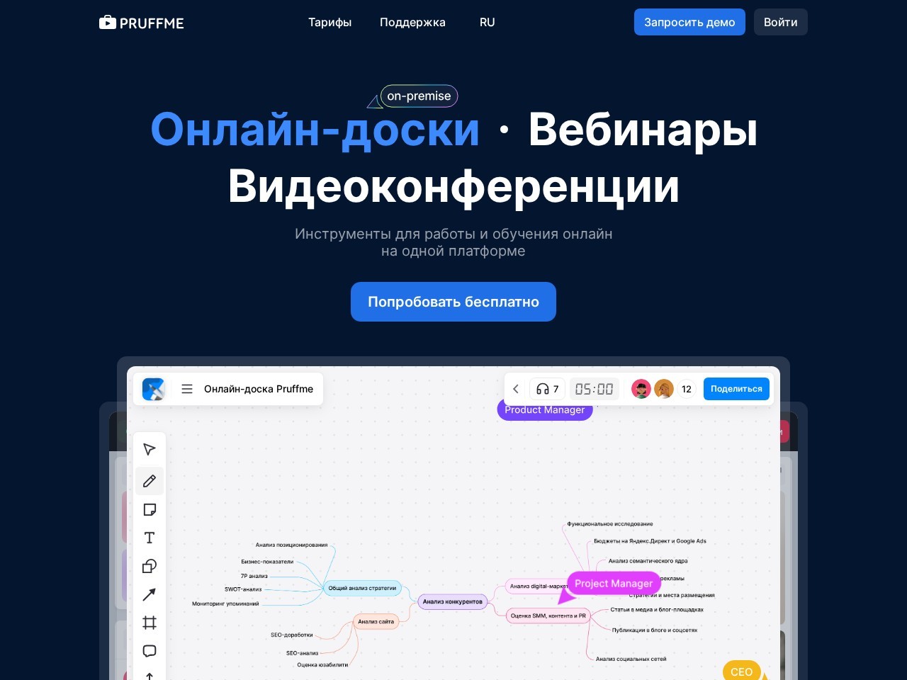 Pruffme — главная страница сайта