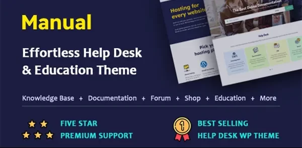 Manual – Documentation, Knowledge Base & Education WordPress Theme
