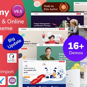 eCademy - Education LMS & Online Coaching Courses WordPress Theme