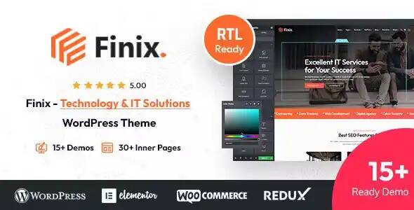 Finix – Technology & IT Solutions WordPress Theme