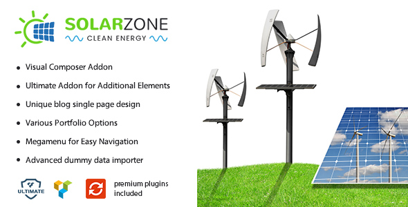 Solar Energy – Wind & Power Company WordPress Theme